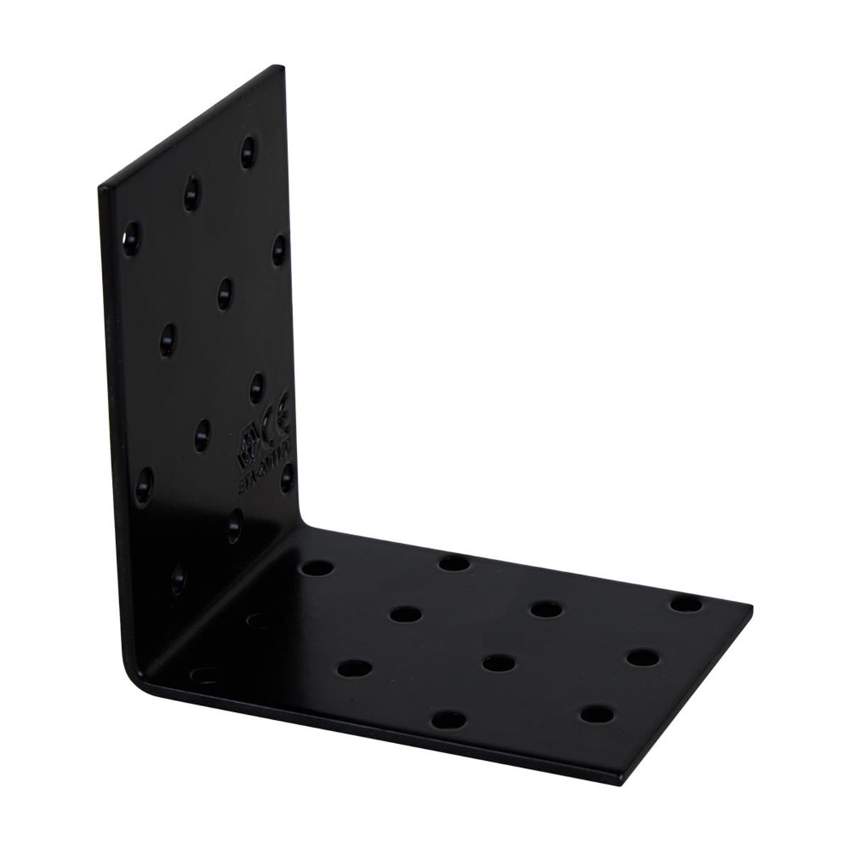 Hoekanker Ril - 60 x 80 x 60 x 2.5 mm - Zwart gecoat Hoekanker Ril - 60 x 80 x 60 x 2.5 mm - Zwart gecoat