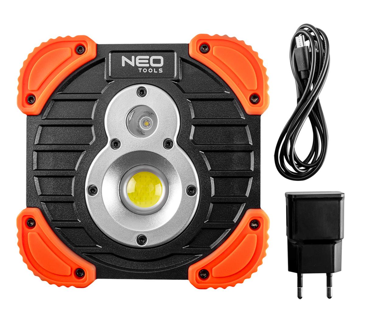 NEO - Werklamp - 1000lm, CREE XPG LED op Accu NEO - Werklamp - 1000lm, CREE XPG LED op Accu