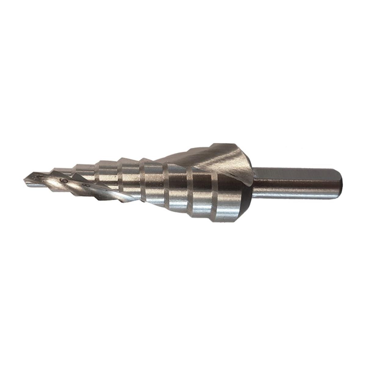 Radix - Stappenboor - HSS - 4-20 mm - Spiraalvormige snijkanten - Geslepen Radix - Stappenboor - HSS - 4-20 mm - Spiraalvormige snijkanten - Geslepen