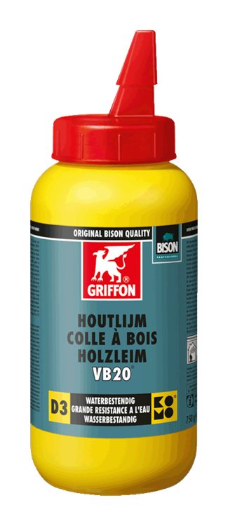 Griffon VB20 D3 Professionele Houtlijm Waterbestendig 750g Griffon VB20 D3 Professionele Houtlijm Waterbestendig 750g