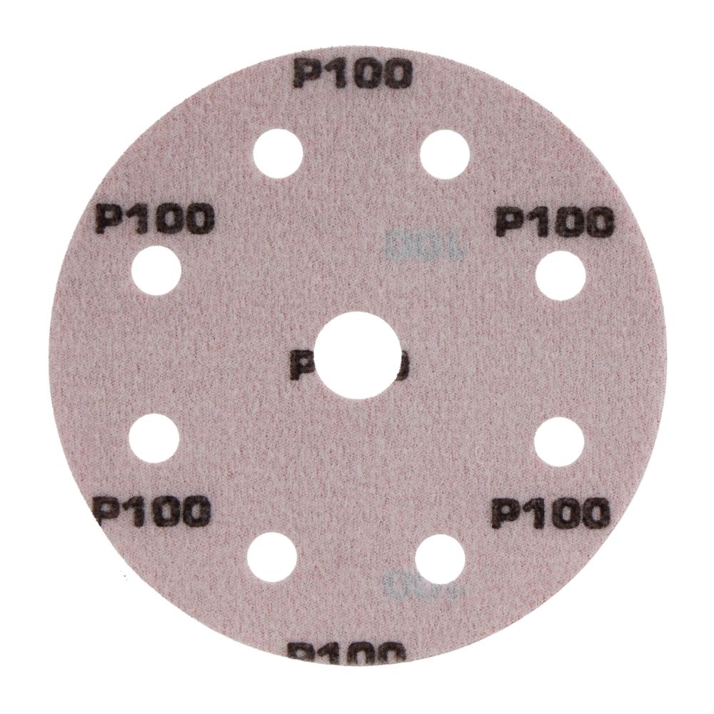 Radix Pro Schuurschijven Klittenband 125mm P100 - 9 Stofgaten (50 stuks)