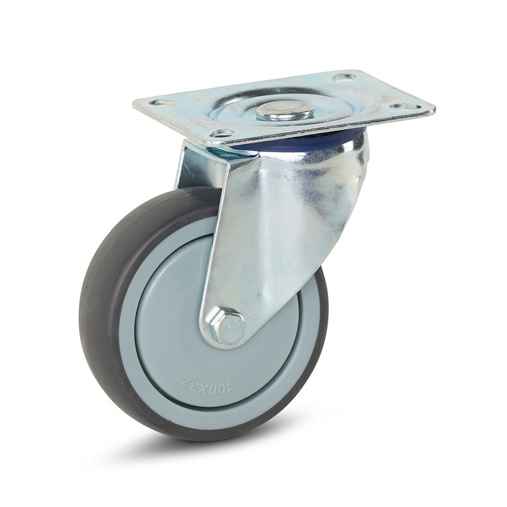 Apparaten zwenkwiel met topplaat 100mm 110kg | FixMasters