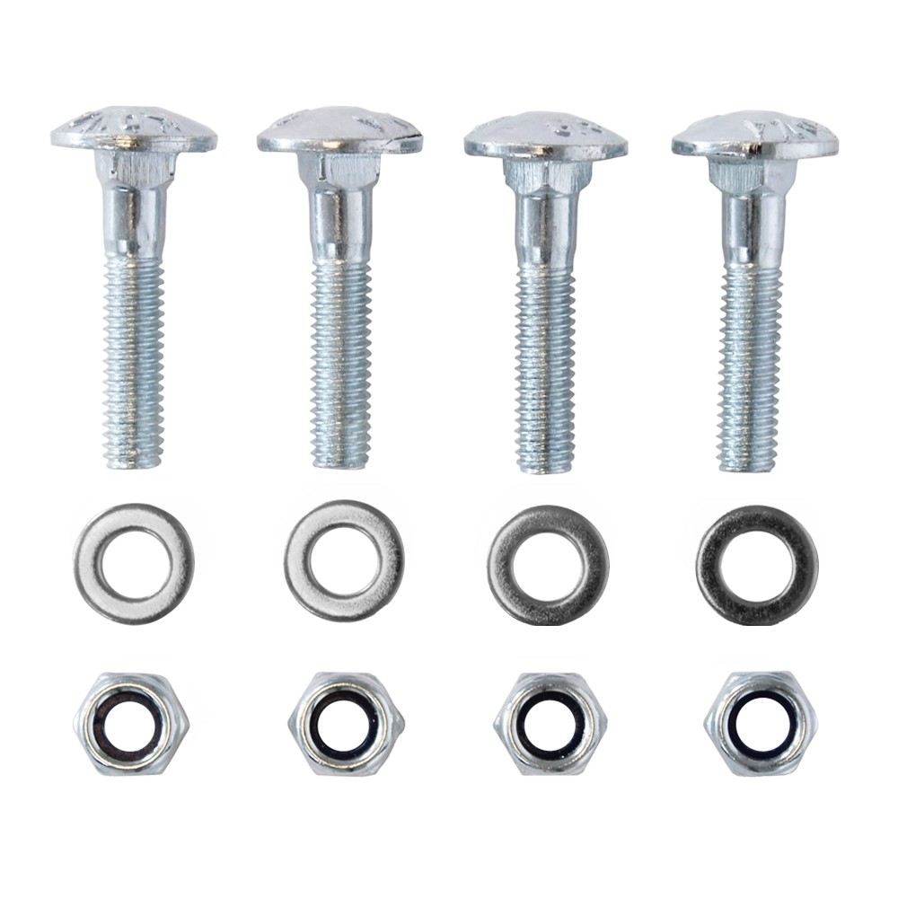 M6 Montageset - 4 Slotbouten + 4 Moeren + 4 Sluitringen M6 Montageset - 4 Slotbouten + 4 Moeren + 4 Sluitringen