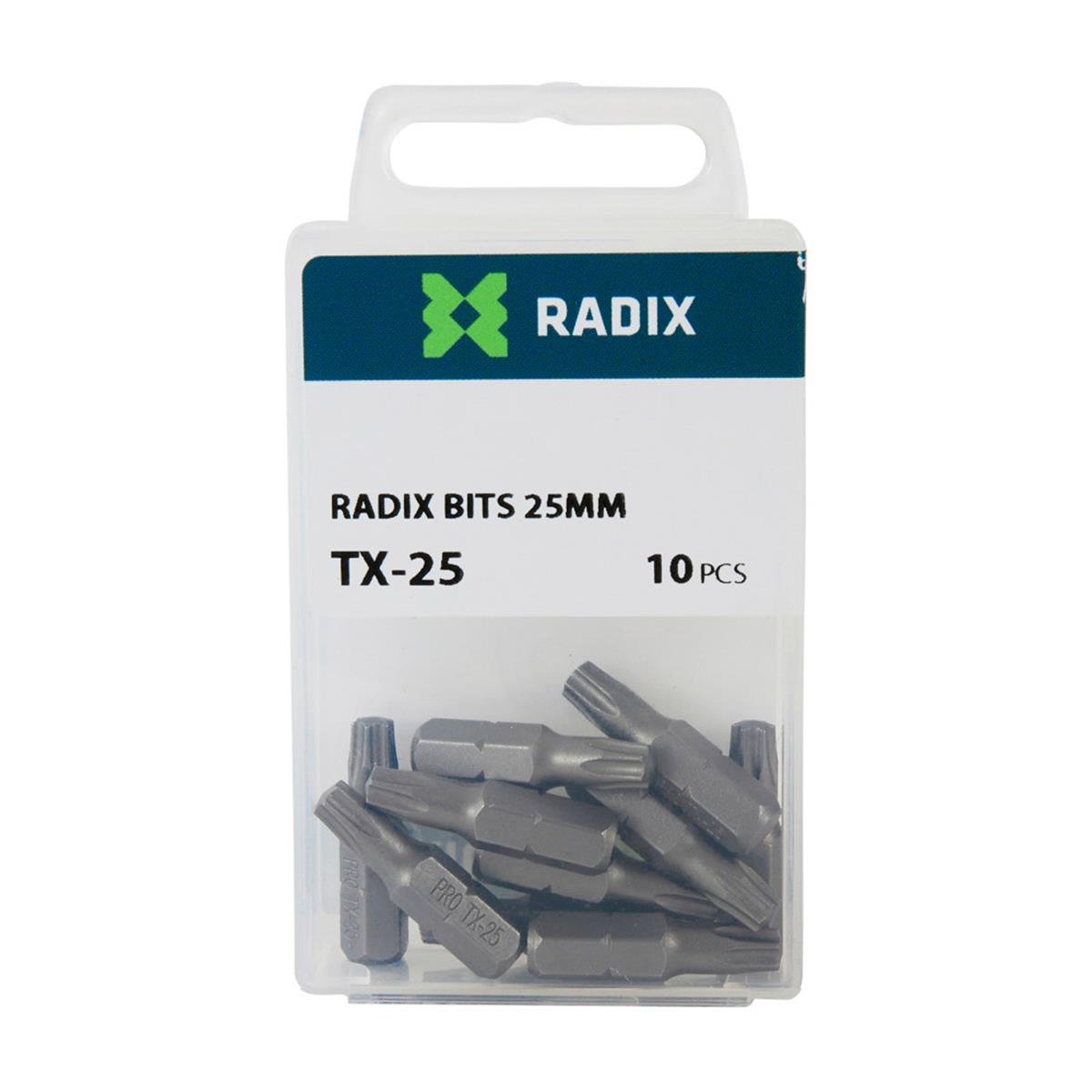 Radix - Schroefbit TX25 (10 stuks) Radix - Schroefbit TX25 (10 stuks)