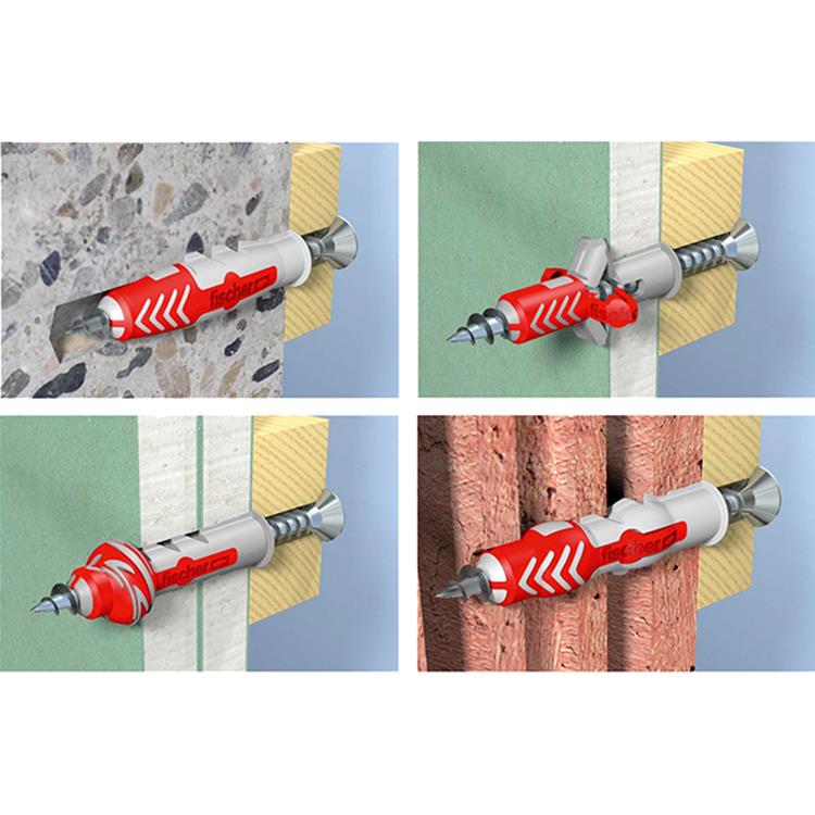 Fischer DuoPower Universele Plug 5x25mm - 100 Stuks