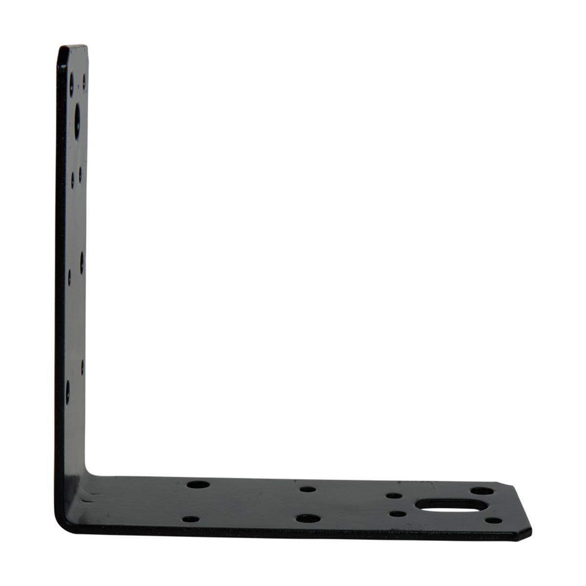 Hoekanker vlak 125 x 125 x 46 x 2.5 mm zwart | FixMasters Hoekanker vlak 125 x 125 x 46 x 2.5 mm zwart | FixMasters