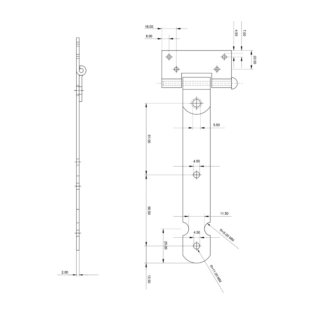 Kruisheng 15 cm zwart | FixMasters