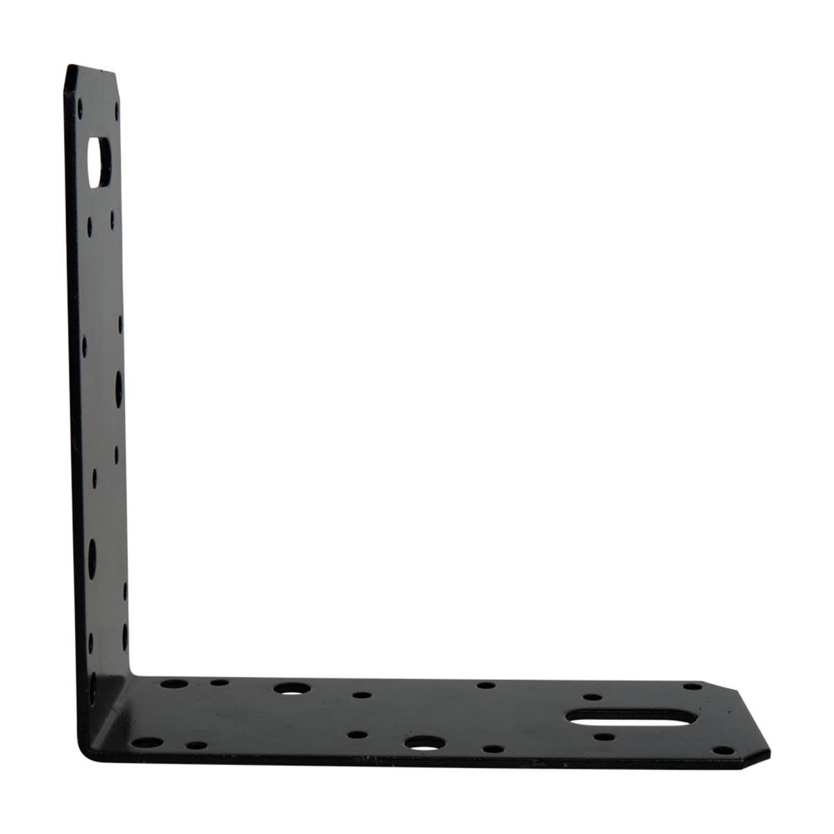 Hoekanker vlak 150 x 150 x 60 x 2.5 mm zwart | FixMasters Hoekanker vlak 150 x 150 x 60 x 2.5 mm zwart | FixMasters