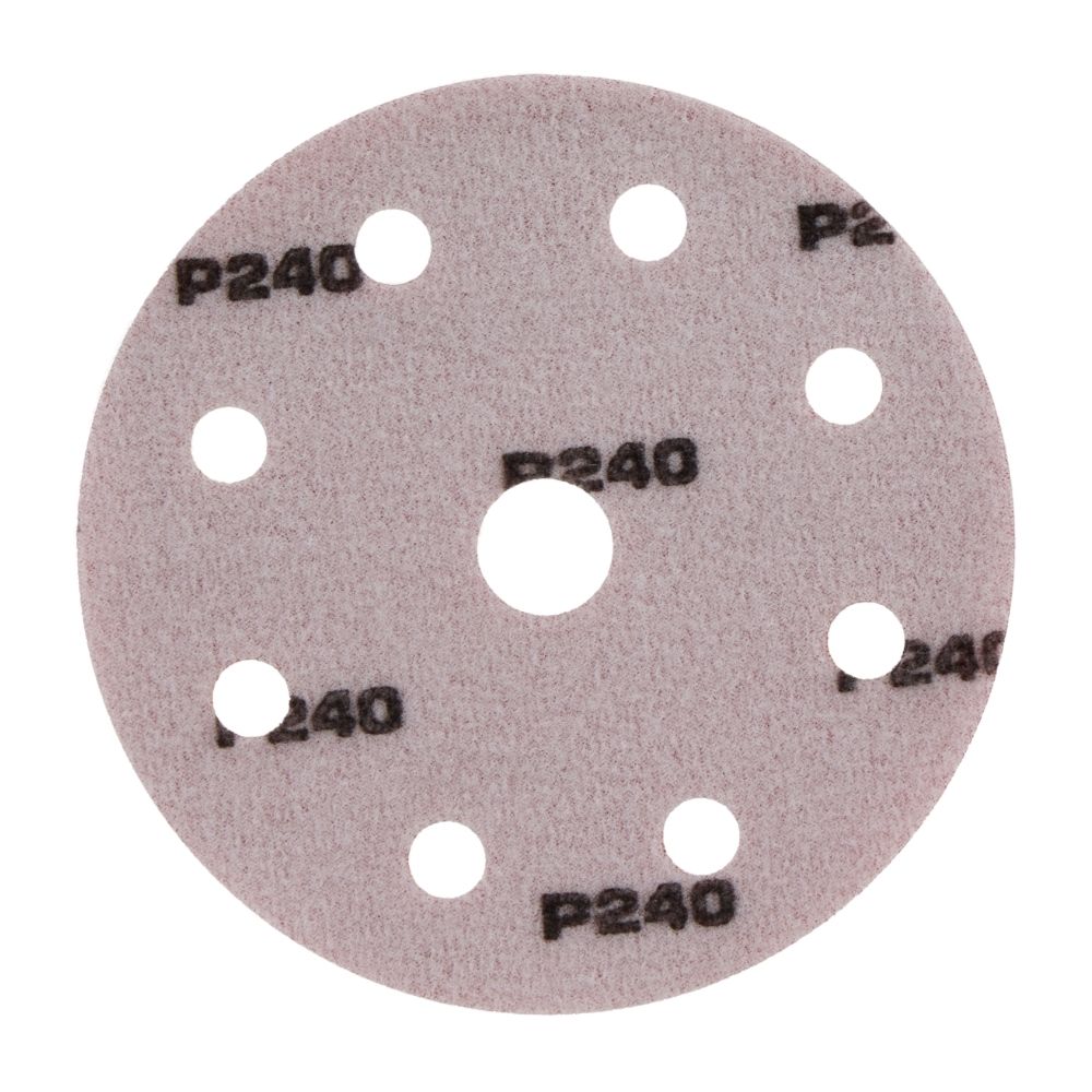 Radix Pro Klittenband Schuurschijf 125mm P240 - 9 Gaten (10 stuks)