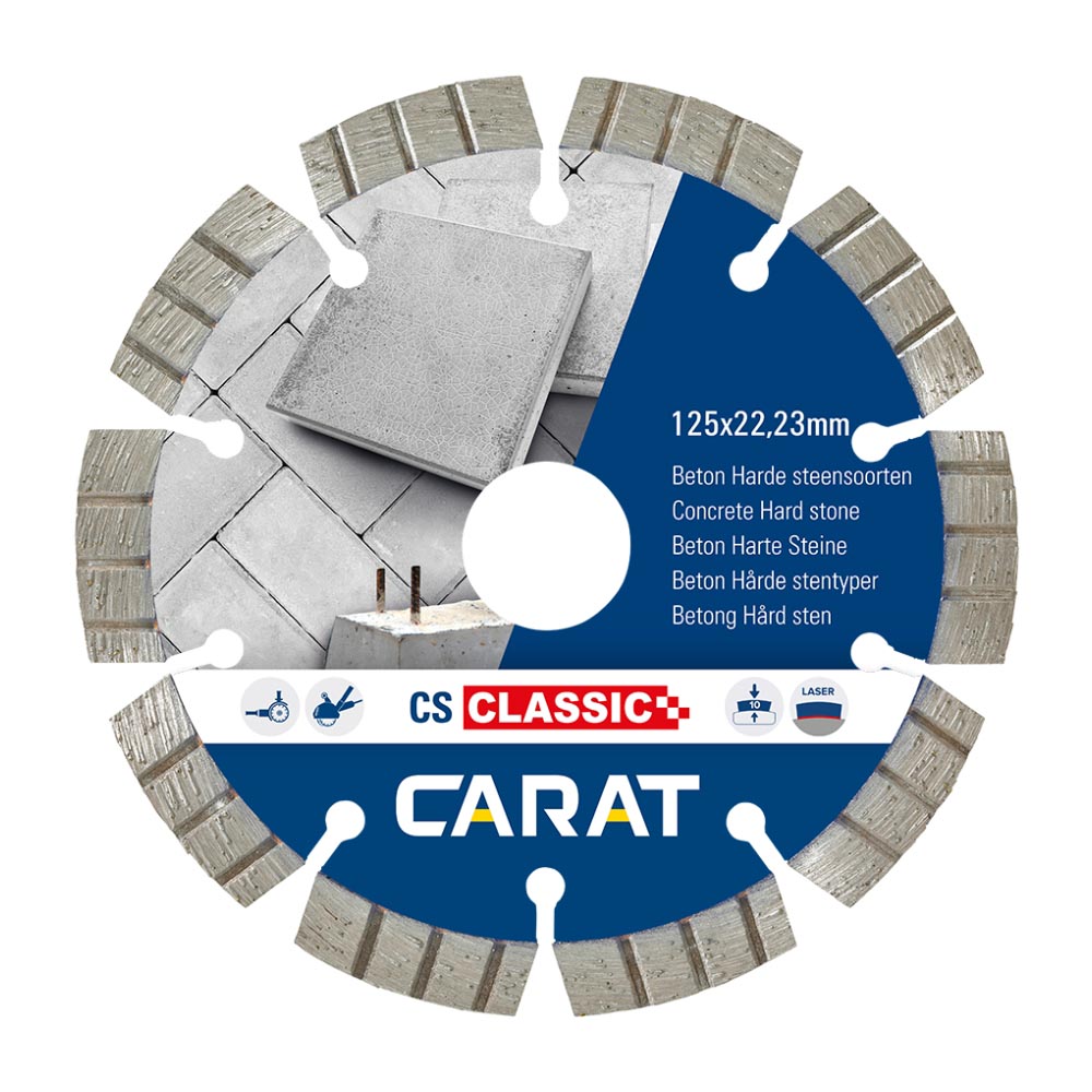 Carat - Diamantzaagblad - Beton - Ø150 x 22,23 mm Carat - Diamantzaagblad - Beton - Ø150 x 22,23 mm