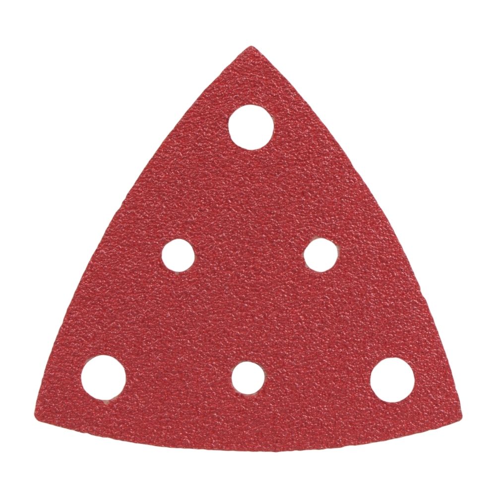 Radix Pro Driehoek Schuurvellen - 82x82x82mm - P80 - 6 Stofgaten (50 stuks)