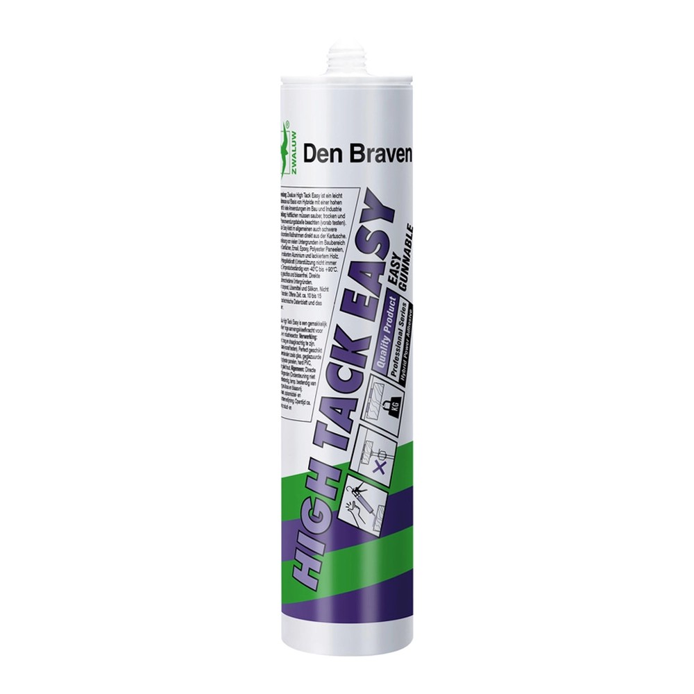 Zwaluw High Tack Easy MS-polymeer lijm zwart 290ml Zwaluw High Tack Easy MS-polymeer lijm zwart 290ml