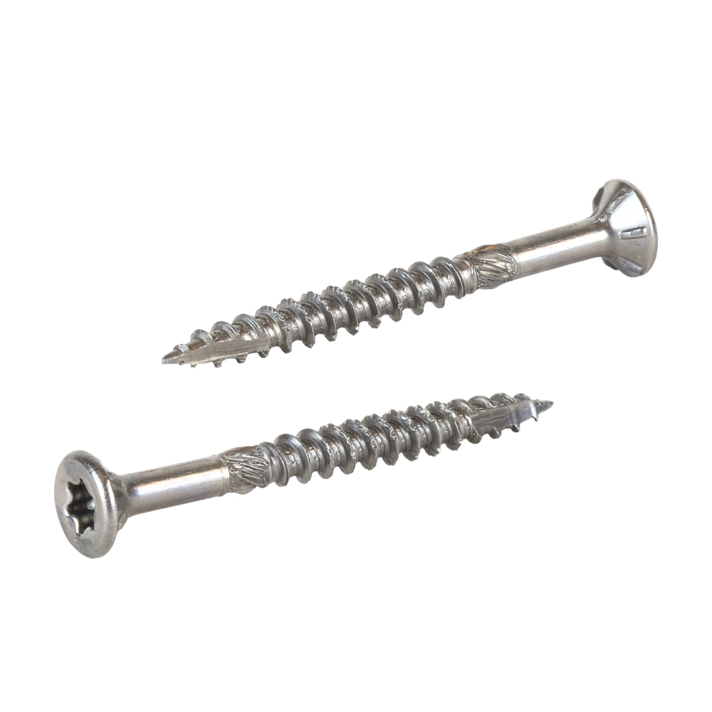 Radix Torx 20 Spaanplaatschroef - Platkop + Snijpunt - 4,0 x 40mm/24 - RVS - Deeldraad (200 stuks)