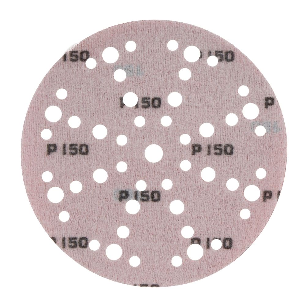 Radix Pro Schuurschijf Klittenband 150mm P150 - 49 Stofgaten (50 stuks)