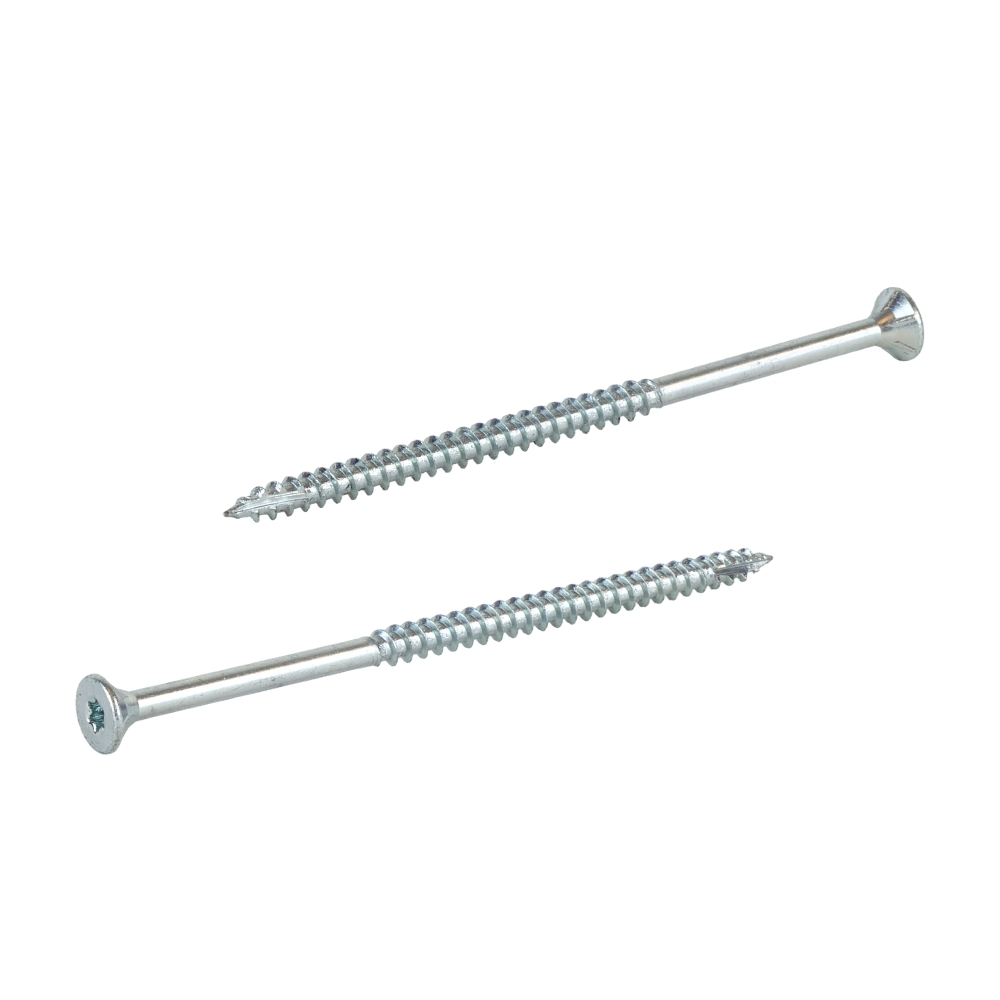 Radix Torx 20 Spaanplaatschroef - Platkop + Snijpunt - 5,0 x 100mm/60 - Verzinkt - Deeldraad (200 stuks)
