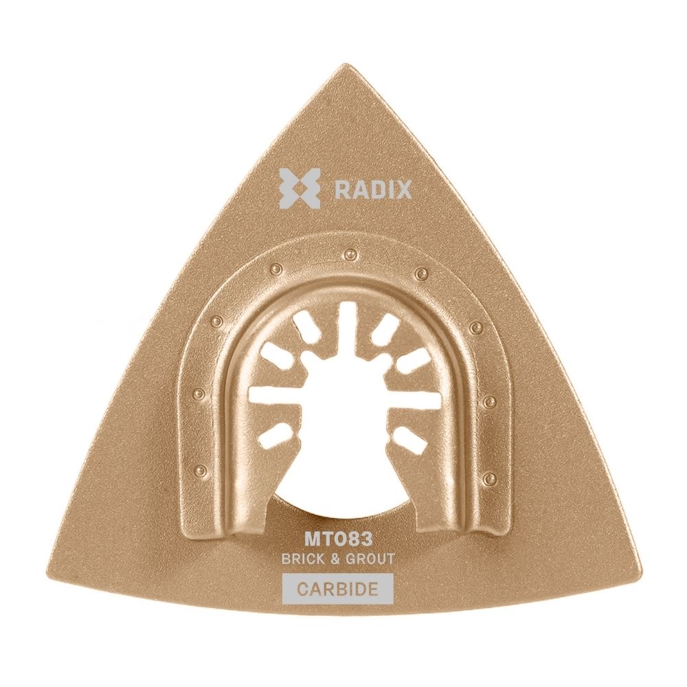 Radix - Multitool rasp - Driehoekvorm carbide - 78x78x78mm - 30-40 grit Radix - Multitool rasp - Driehoekvorm carbide - 78x78x78mm - 30-40 grit