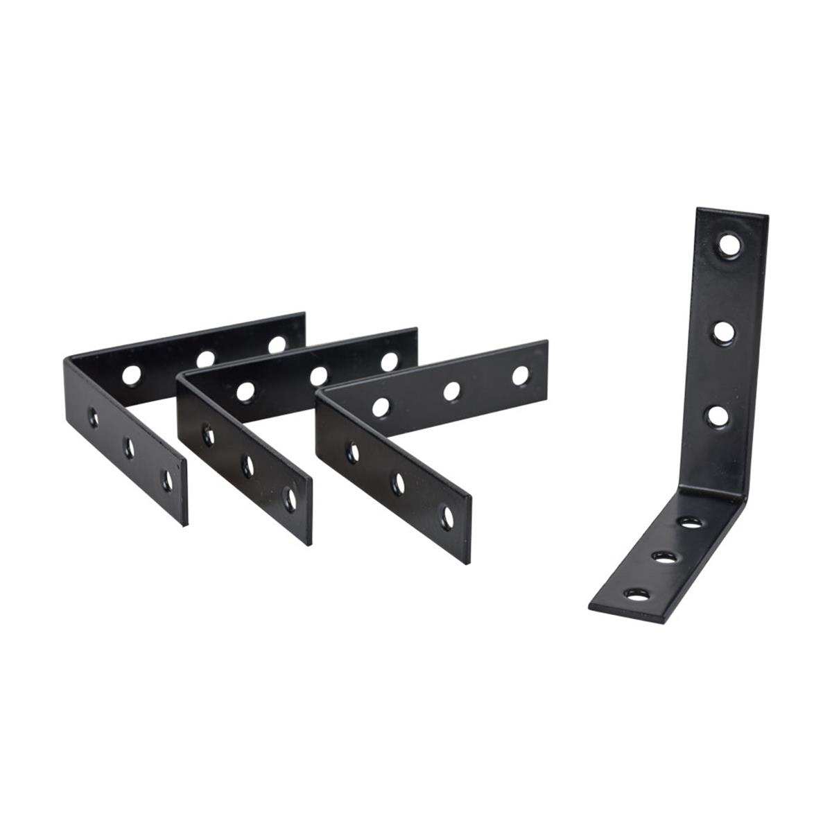 Stoelhoek 85 mm zwart - set van 4 stuks Stoelhoek 85 mm zwart - set van 4 stuks