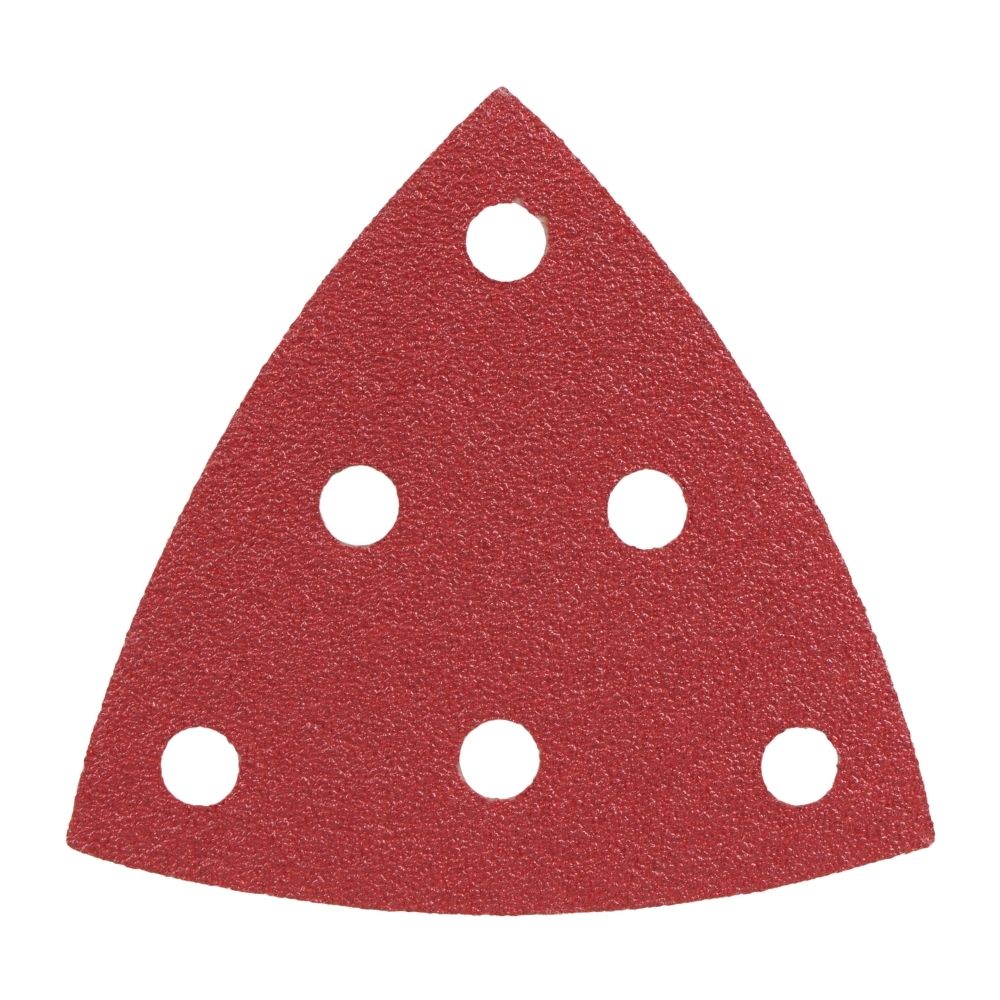 Radix Pro Driehoek Schuurvel - 93 x 93 x 93 mm - P80 - 6 gaten (50 stuks)