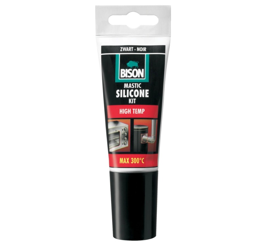 Bison High Temp Siliconenkit - Zwart - 60ml Bison High Temp Siliconenkit - Zwart - 60ml