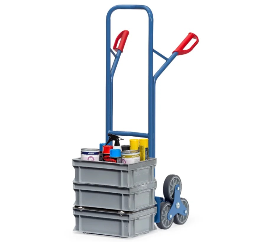 Fetra Trappensteekwagen Trappenster - 3x TPE wiel 160 x 40 mm - 200 kg Fetra Trappensteekwagen Trappenster - 3x TPE wiel 160 x 40 mm - 200 kg