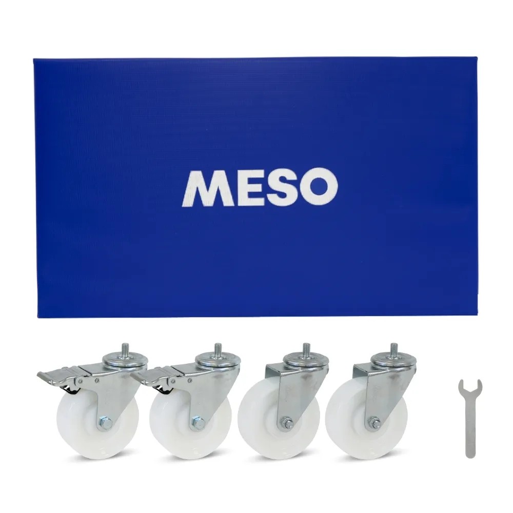 Meubelroller 2 x geremd nylon wiel 600mm x 350mm 400kg | FixMasters