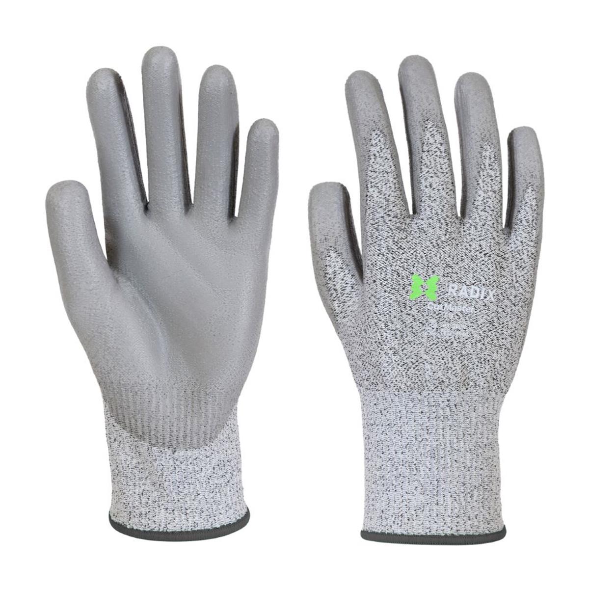 Radix CutMaster - Snijbestendige werkhandschoenen - PU Coating - Grey - M10 / XL Radix CutMaster - Snijbestendige werkhandschoenen - PU Coating - Grey - M10 / XL