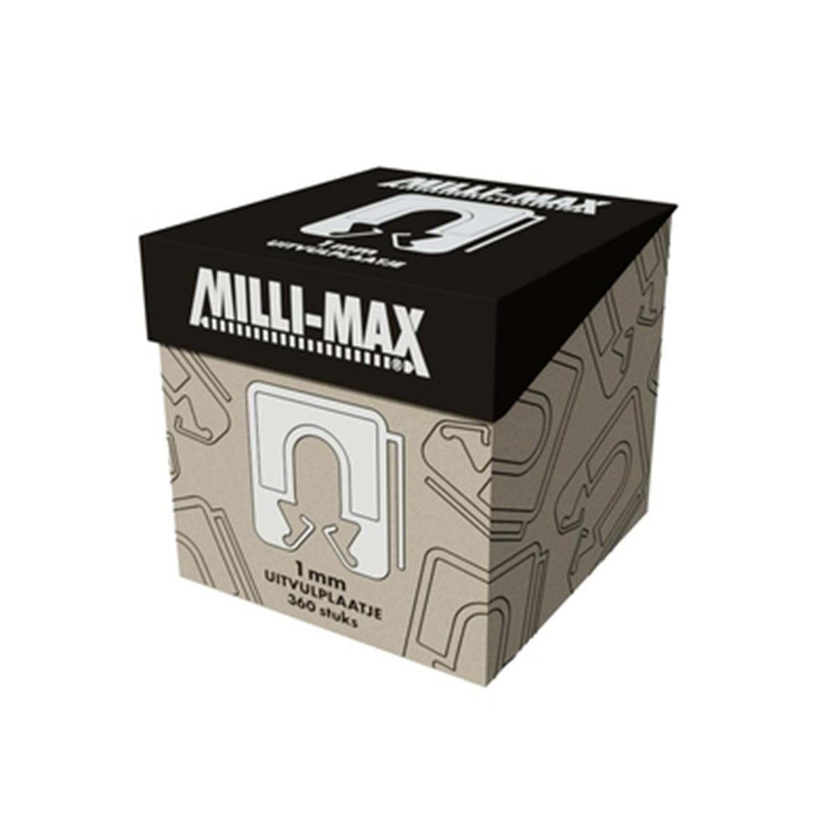 Milli-max uitvulplaatje 1mm wit | FixMasters