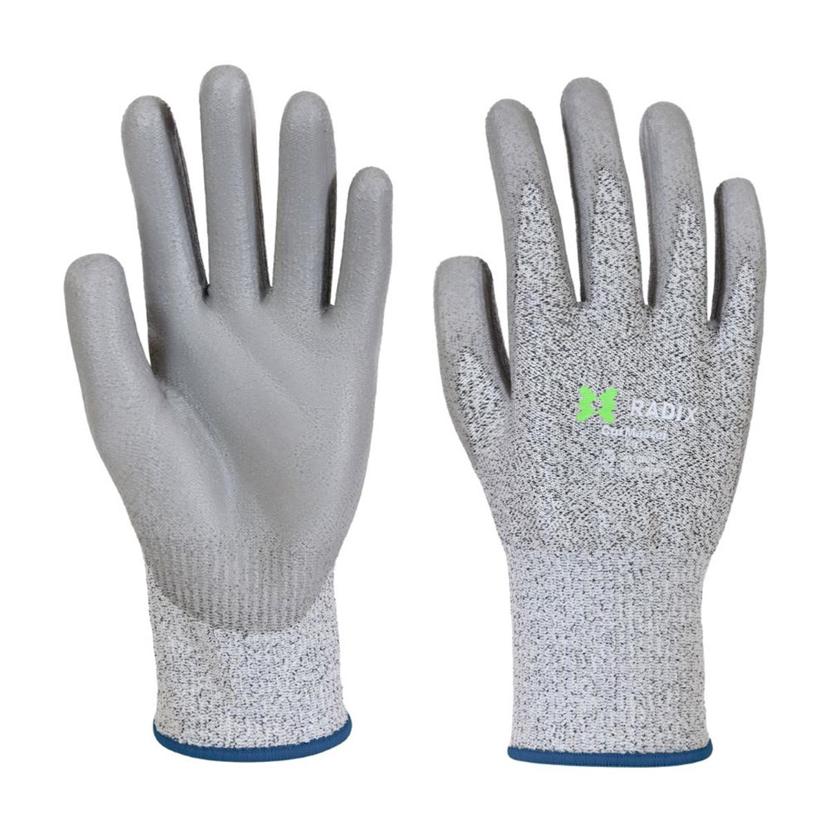 Radix CutMaster - Snijbestendige werkhandschoenen - PU Coating - Grijs - M11 / XXL