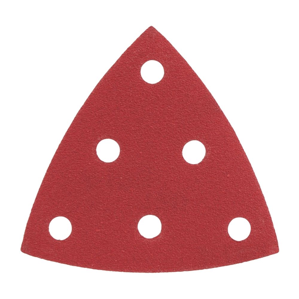 Radix Pro Driehoek Schuurvellen - 93 x 93 x 93 mm - P120 - 6 gaten (50 stuks)