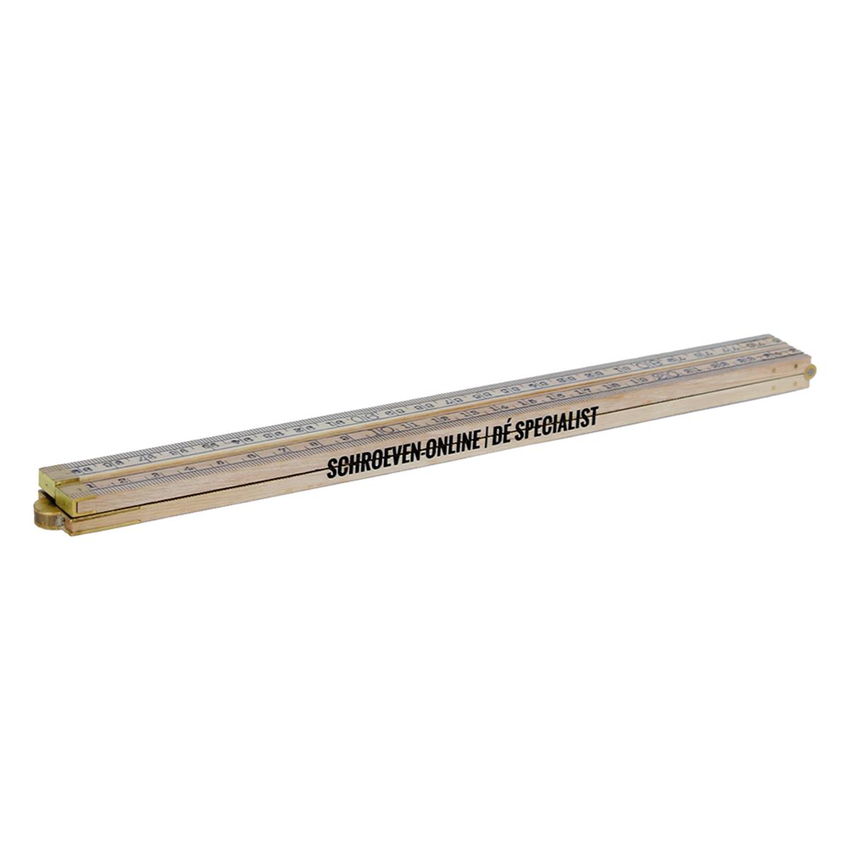 Schuil Holland - Timmermans duimstok - 100cm - Hout