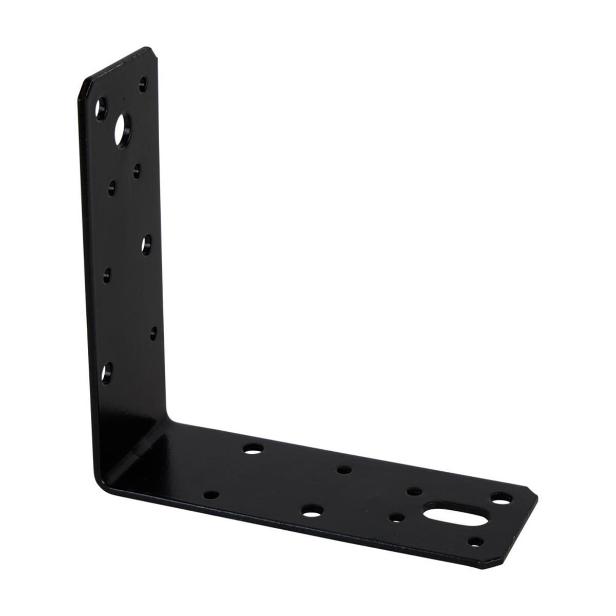 Hoekanker Vlak - 125 x 125 x 46 x 2.5 mm - Zwart gecoat Hoekanker Vlak - 125 x 125 x 46 x 2.5 mm - Zwart gecoat