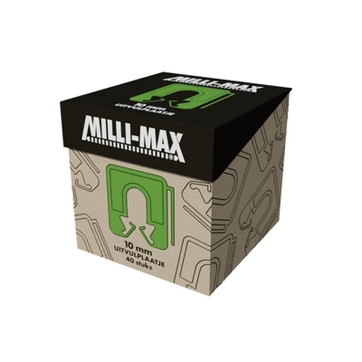 Milli-max uitvulplaatje 10mm groen | FixMasters