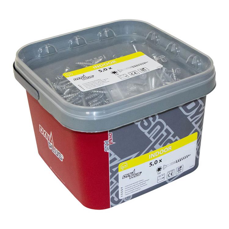 Dynaplus unischroeven Torx 25 platkop 5 x 70mm/42 verzinkt | FixMasters