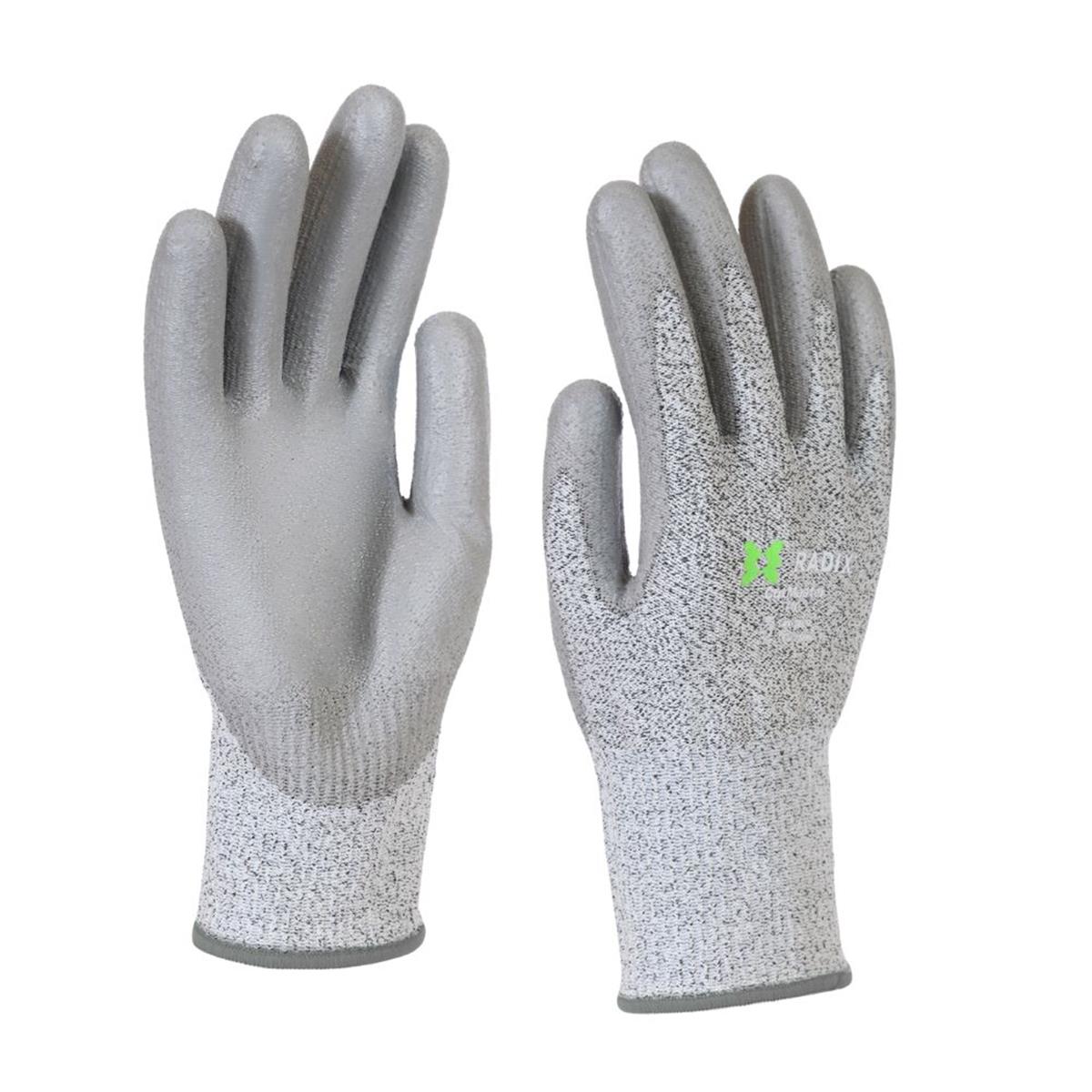 Radix CutMaster - Snijbestendige werkhandschoenen - PU Coating - Grey - M9 / L Radix CutMaster - Snijbestendige werkhandschoenen - PU Coating - Grey - M9 / L