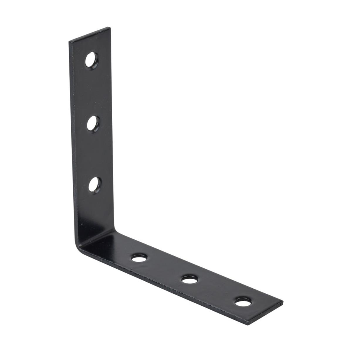 Stoelhoek 85 mm zwart - set van 4 stuks