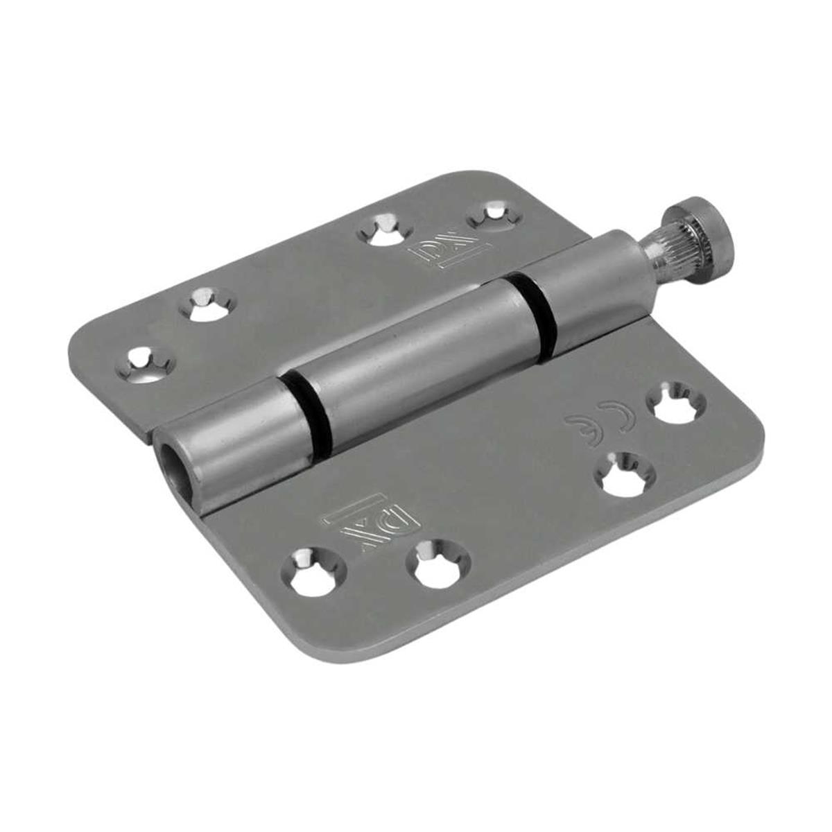 Nylon glijlagerscharnier - 3mm - Doorgezette knoop - Ronde hoeken - 89x89mm - Verzinkte pen - Staal - Verzinkt Nylon glijlagerscharnier - 3mm - Doorgezette knoop - Ronde hoeken - 89x89mm - Verzinkte pen - Staal - Verzinkt