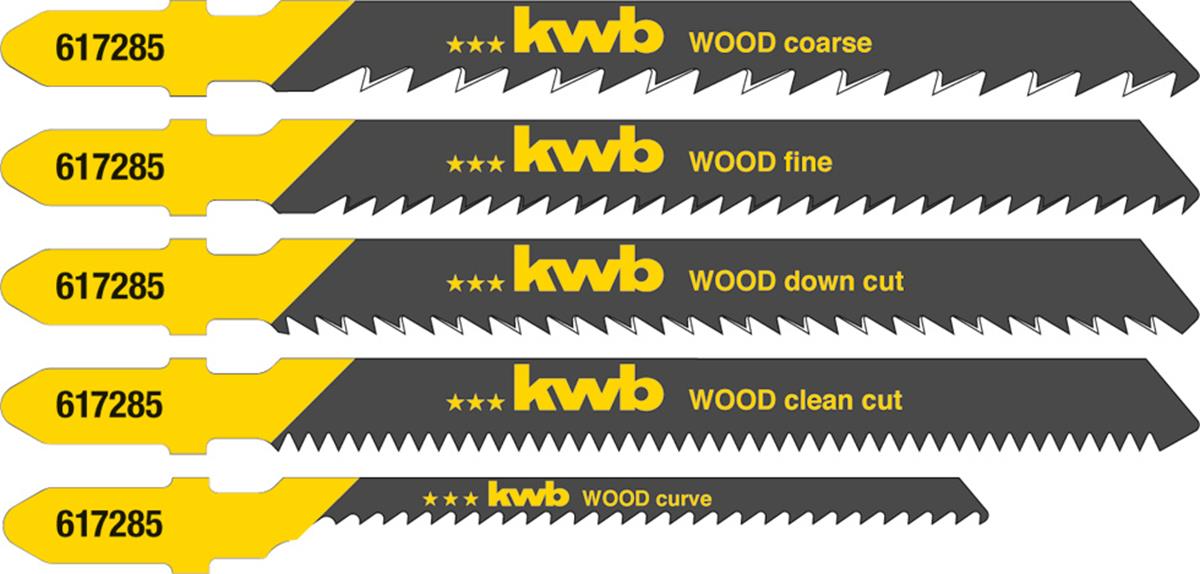KWB - Decoupeerzaagbladen - Hout en Metaal (5 stuks)