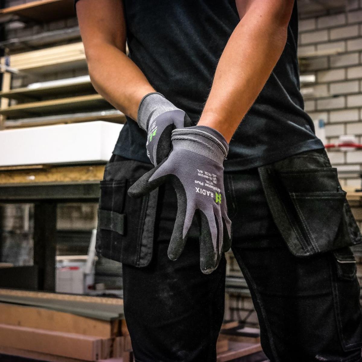 Radix gripmaster Plus werkhandschoenen nitril micro foam | FixMasters Radix gripmaster Plus werkhandschoenen nitril micro foam | FixMasters