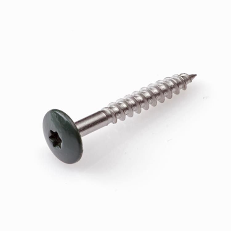 Trespa bevestigingsschroeven - Torx 20 - 4,8x25mm - RVS - Deeldraad - Groen RAL 6009 (100 stuks)
