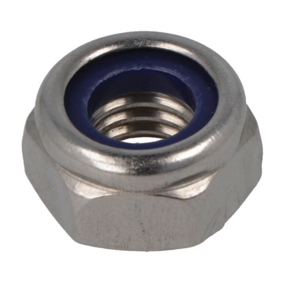Borgmoer DIN985 M12 RVS met nylon inzet (25 stuks) Borgmoer DIN985 M12 RVS met nylon inzet (25 stuks)