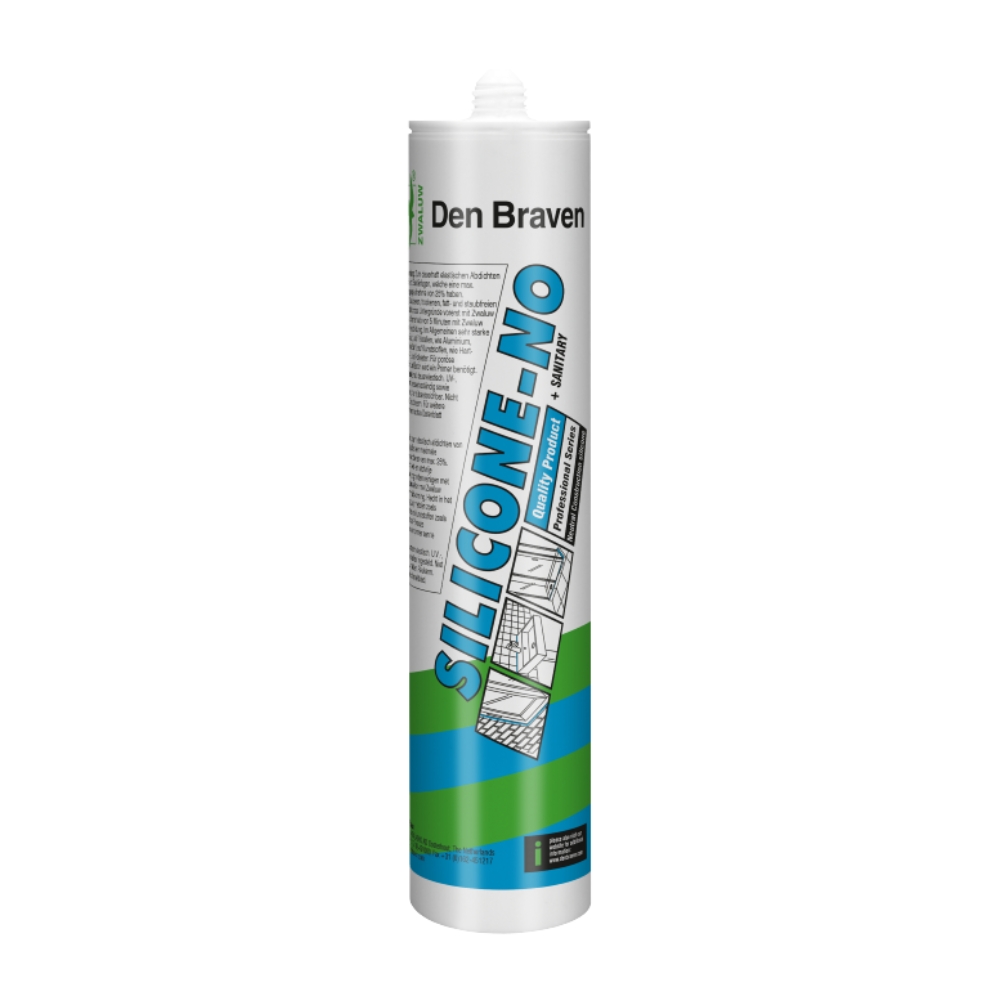 Zwaluw - Silicone - NO sanitairkit - 310 ml - Zwart
