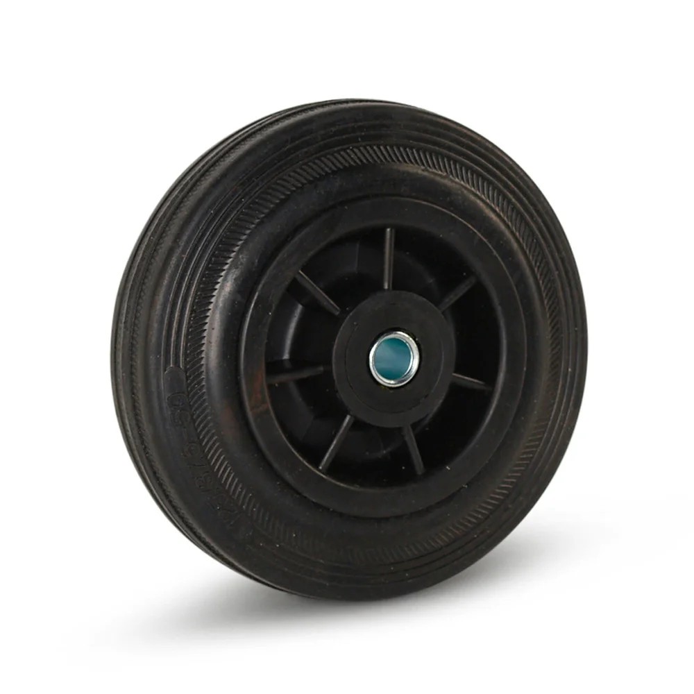 Rubber wiel 125mm - draagkracht 120kg Rubber wiel 125mm - draagkracht 120kg