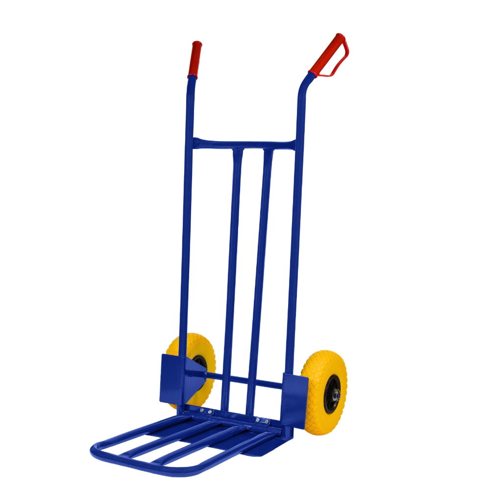 Transportsteekwagen blauw - 200 kg draagkracht - Met klep