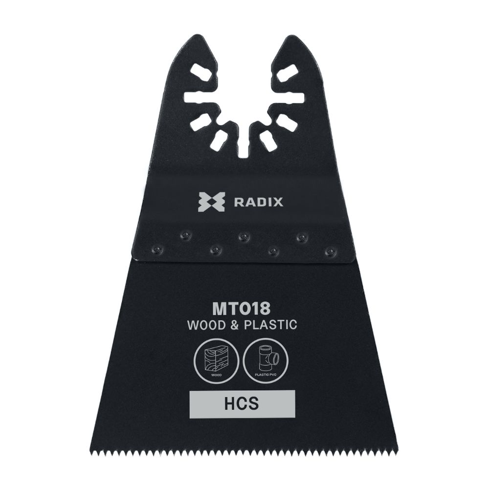 Radix Multitool Zaagblad HCS 18 Tanden Gefreesd 40x69mm Radix Multitool Zaagblad HCS 18 Tanden Gefreesd 40x69mm