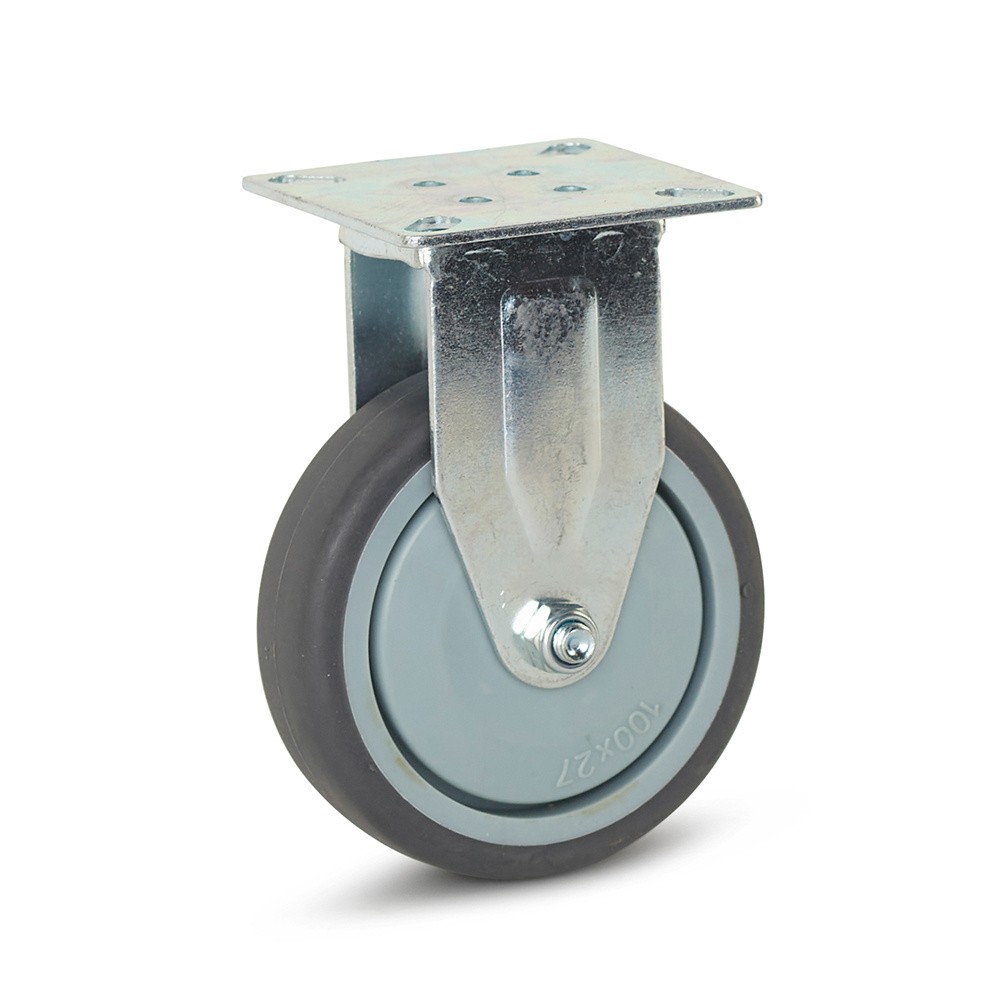 Bokwiel trolley 100mm - draagvermogen 100kg