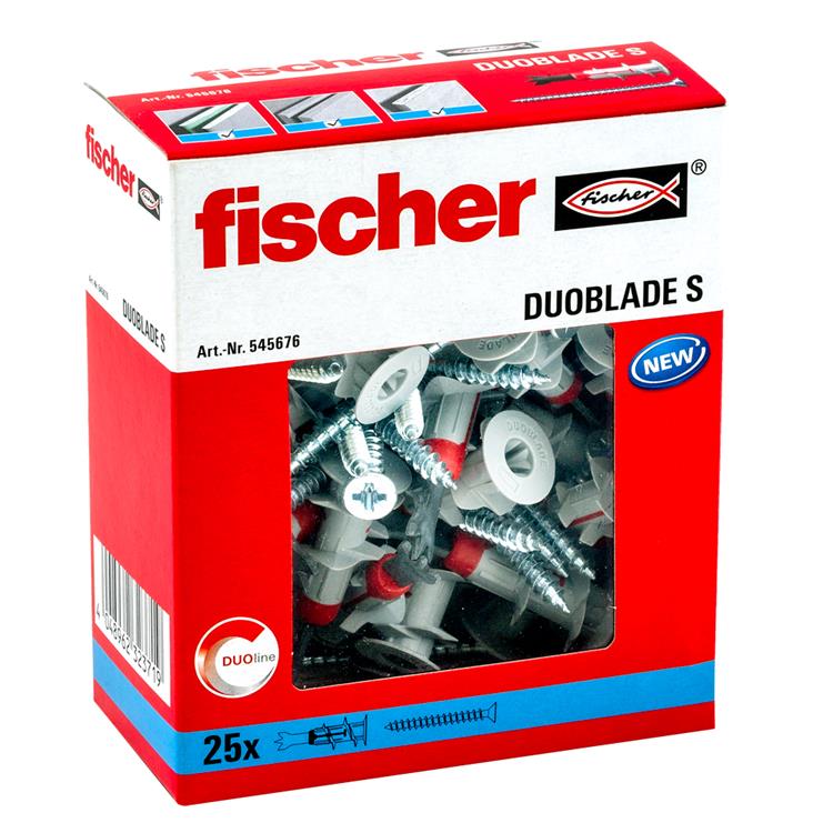 Fischer duoblade S gipsplaatpluggen 44mm inclusief schroeven | FixMasters Fischer duoblade S gipsplaatpluggen 44mm inclusief schroeven | FixMasters