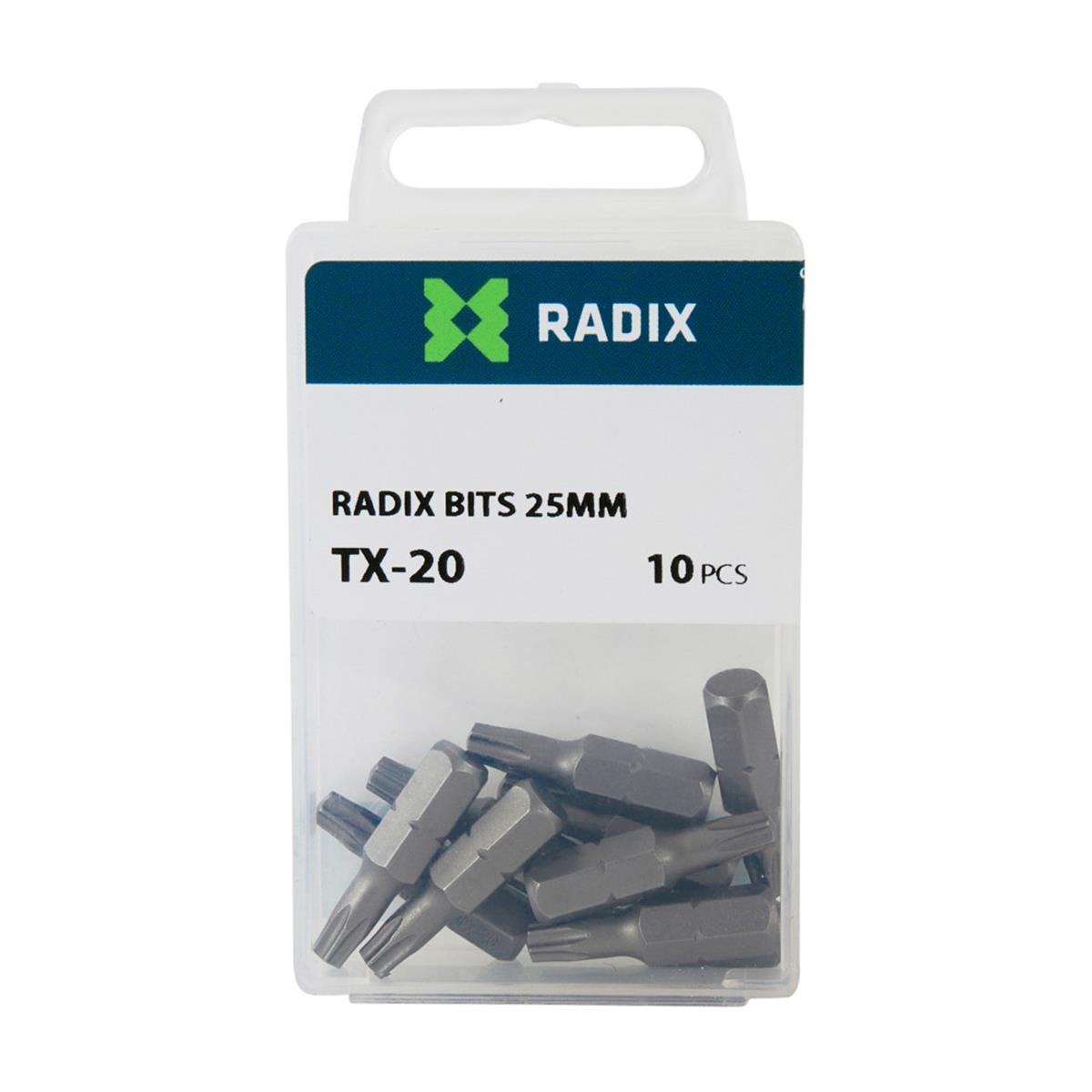 Radix - Schroefbit TX20 (10 stuks) Radix - Schroefbit TX20 (10 stuks)