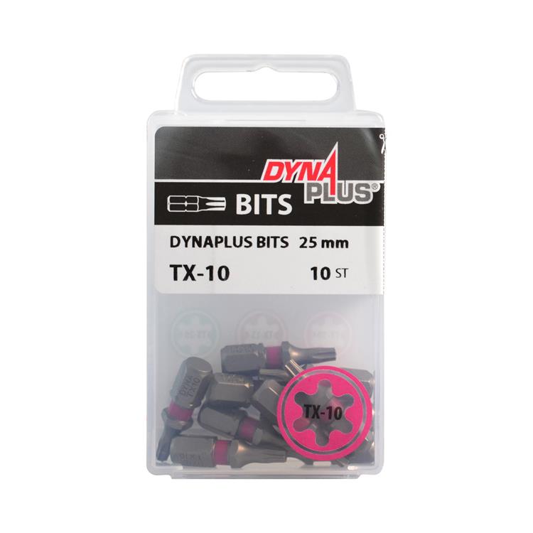 Dynaplus - Schroefbit - Torx 10 - 25mm - Roze (10 stuks) Dynaplus - Schroefbit - Torx 10 - 25mm - Roze (10 stuks)