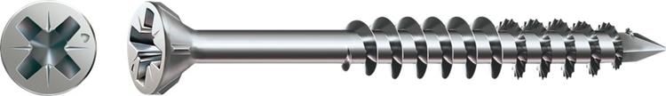 Spax Glaslatschroeven RVS-A2 - Pozidrive 2 - 3,5 x 40mm - Platverzonken kop - Deeldraad (200 stuks) Spax Glaslatschroeven RVS-A2 - Pozidrive 2 - 3,5 x 40mm - Platverzonken kop - Deeldraad (200 stuks)