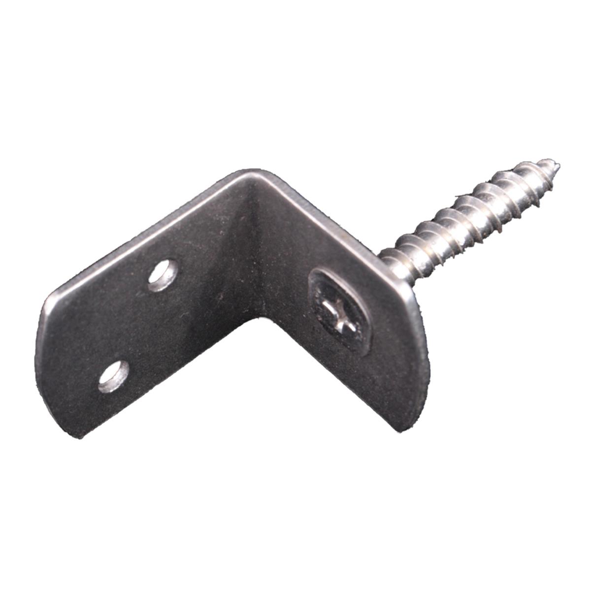 RVS L-Steun met bevestigingsschroeven (set 4 stuks) RVS L-Steun met bevestigingsschroeven (set 4 stuks)